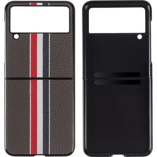 Leather Material 2021.8 New For Samsung Galaxy Z Flip 3 Case For Galaxy Z Flip3 5G Case