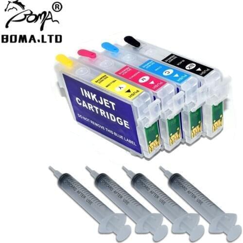 71 T0715 T0711 ARC Chip Refillable Ink Cartridge For EPSON Stylus SX210 SX209 SX200 SX115 SX110 SX105 SX100 SX20 SX21 D92 D120