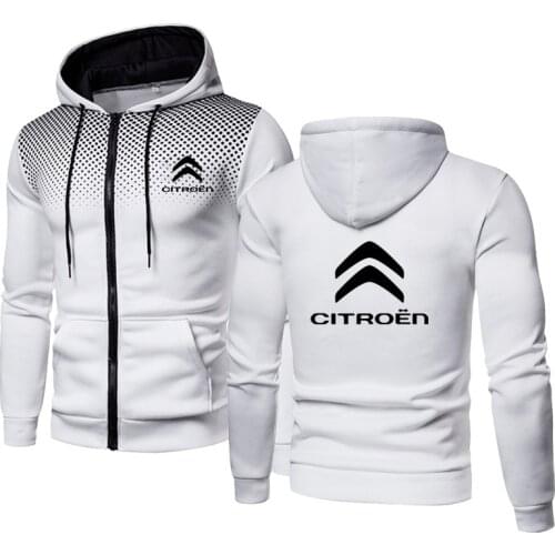 Men Clothing Citroen Car Logo printing Dots Sports jacket Dots High Quality Casual Cotton Spring Autumn Fashion Mens Jacket