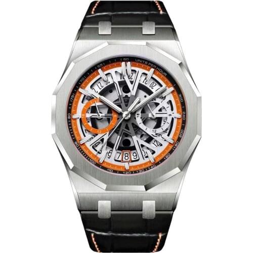 2021 New Mens Watches Top Brand Luxury Fashion AP Sports Wristwatch Chronograpgh Analog Leather Quartz Watches Relogio Masculino