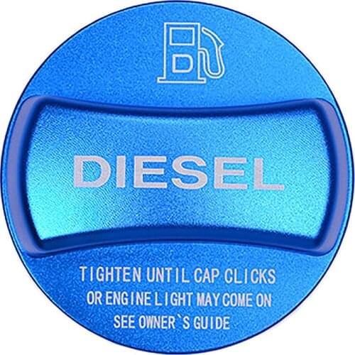 Aluminum Alloy Fuel Tank Cap Cover Trim For Bmw X1 X2 X3 X4 X5 X6 F10 F15 F16 F25 F26 F30 F34 F35 F48 F47 G30 G38(Blue Diesel)