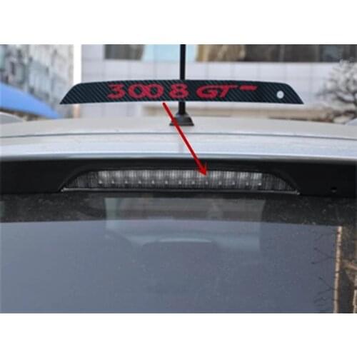 Carbon Fiber Stickers And Decals High Mounted Stop Brake Lamp Light Car Styling For Peugeot 3008 5008 3008 GT 2016 2017 2018