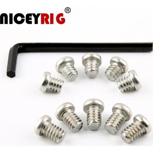 NICEYRIG 1/4 Screw 1/4" Screw 1/4" Rig Camera Screw Thread Rig 1/4 Photo Camera Accessories 14 Aluminum Alloy Rig DSLR(10 Piece)