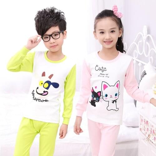 Wholesale Kids Pijamas Sleepwear Girls boy Clothing Sets Baby Girl boy Pajamas Fleece Sleepwear Clothing Set Kids Clothes