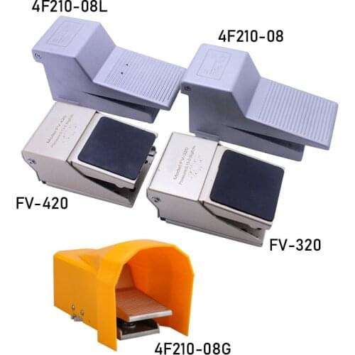 Air Pneumatic Foot Pedal Valve Switch FV-320 FV-420 4F210-08/08L/08G Two Position Three/Four/five Way Foot Pressure Control