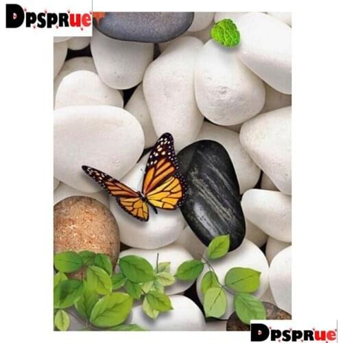 Dpsprue Full Square/Round Diamond Painting Cross Stitch Diamond 3D Embroidery Stone Butterfly DIY 5D Moasic Home Decor Gift K71