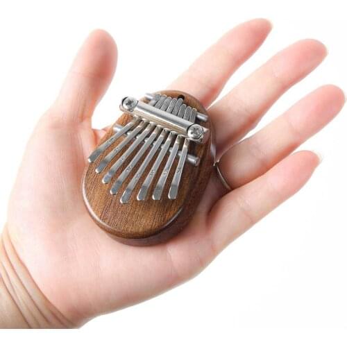8 Keys Kalimba Portable Thumb Piano Finger Percussion Mini Thumb Piano 8 Tone Cute Portable Musical Instrument Christmas Gift