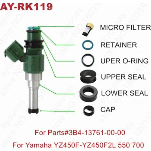 40sets for Yamaha Grizzly YZ450F-YZ450F2L fuel injector repair kits for Toyota Lexus 3.5L V6 23250-31050 Sevince kits AY-RK119