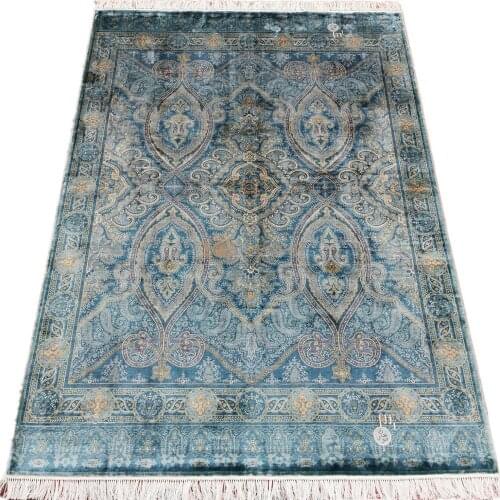Seeykeep™ 6x8.5ft Silk Handknotted Exquisite starry door design Oriental Rug-NY3016204