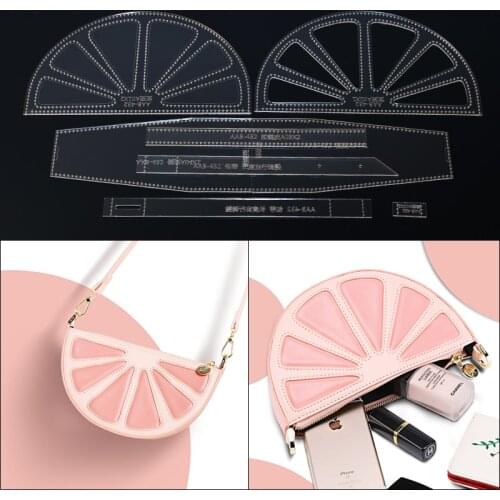 1 Set Acrylic Leather Template Home Handwork Leathercraft Sewing Pattern Crossbody bag Pattern 23*13.5*8CM