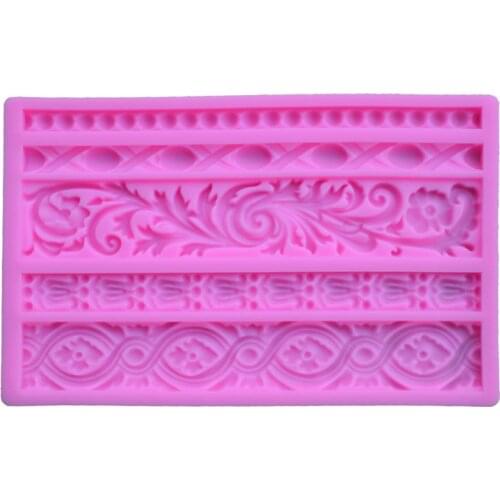 Cake Silicone Mold Beautiful Flower Pattern Decoration DIY Chocolate Cake Dessert Bread Mousse Jelly Decorating Clay Molds