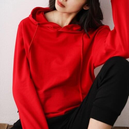 Women Candy Color Pocket Hooded Casual Cotton Blends Sweatshirt Spring Fall Oversized Sports Jersey Plus Size 5XL Female Hoodies