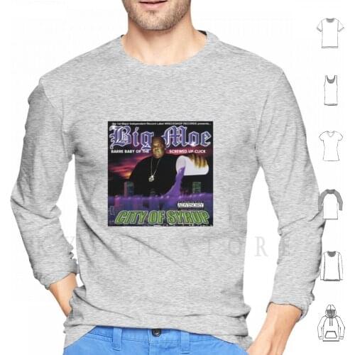 Big Moe / / City Of Syrup / / Screwed Up Click / / Rip Big Moe Hoodie Long Sleeve Big Moe Screwed Up Click Suc Hip Hop