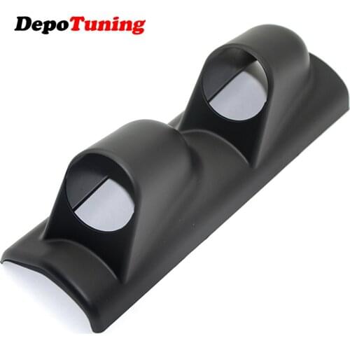 DepoTuning 2" 52mm Universal A-PILLAR Two Holes Dash Gauge Pod Mount Holder Left Hand Drive