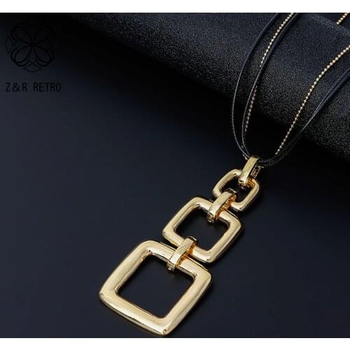 Gold Pendants Z&R RETRO China