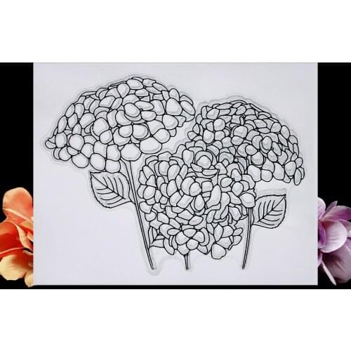 Plant Flower Transparent Clear Silicone Stamps For DIY Scrapbooking/Sentiment Rubber Stamp Photo Album Decorative Card Making