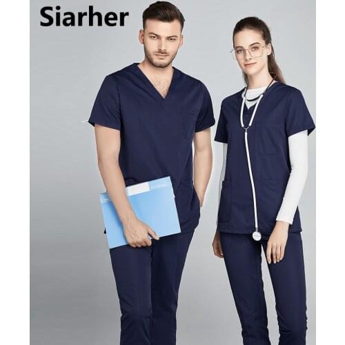 Women short/long sleeve work Uniform lab coat Nurse Uniform Beauty salon Dentist clinic pharmacy Pet veterinar scrubs Uniform
