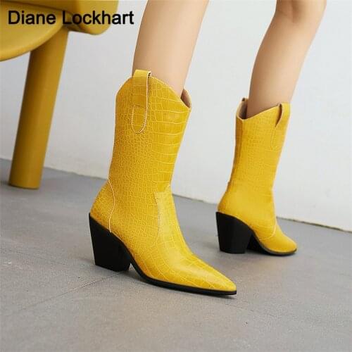 2020 Fashion Women Ankle Boots Pointed High Heel Boots Sexy Clear crystal Square heel Women Gold Silver black Zipper Boots 32 33