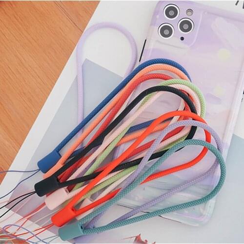 1pcs Silicone rope mobile phone anti losing sling wrist short Cord silicone wrist rope mobile phone lanyard strap ID Card USB