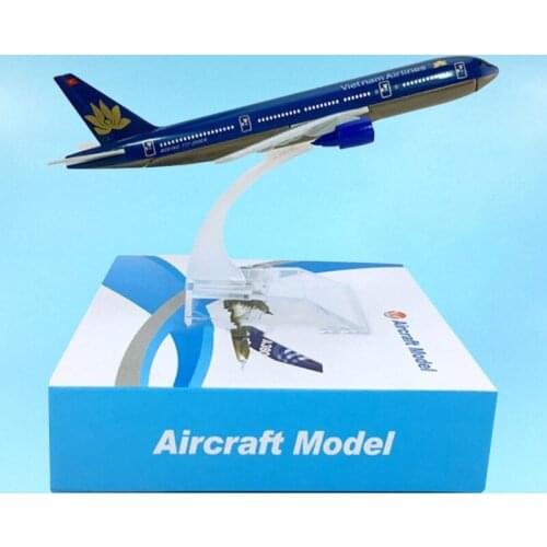 16CM Diecast 1:400 Scale B777-200 Model Toy Vietnam Airlines Aircraft Plane Airliner Display Collection Gifts Show Souvenir