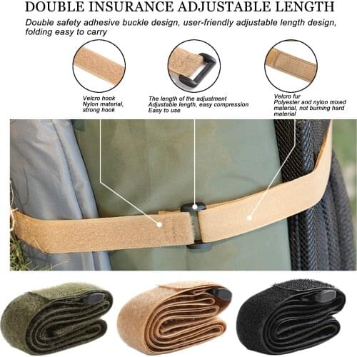 2PCS Outdoor Camping Hiking Cargo Storage Fixed Belt Portable Travel Travel Luggage Tag To Tighten The Belt Camping Equipment