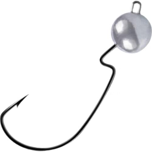 3.5g 5g 7g 10g Jig Fishing Crank Hook 10PCS Exposed Head Fishing Tackle Barbed Fishhook Bass Saltwater Fishing Accessories