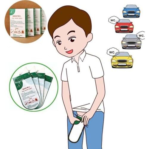 4pcs 700ml Emergency portable car urine bag vomit bags mini mobile toilets Disposable handy unisex kids using outdoors Mini W.C