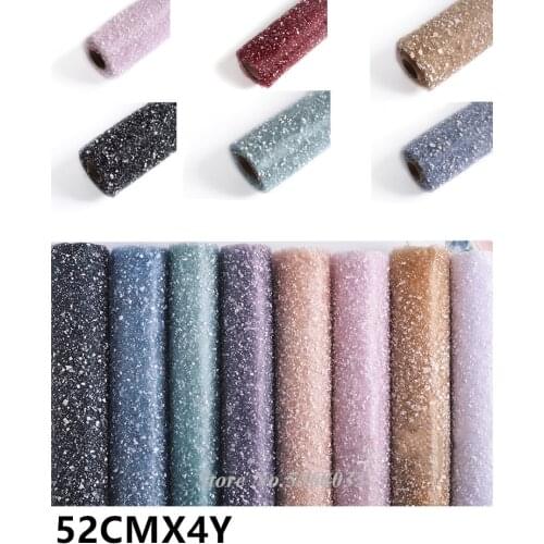 4yards Flower Wrapping Material Wedding Decoration Snow Yarn Roll Tulle Organza Sheer Gauze Party Home Decor