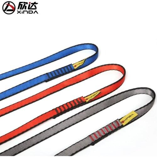 XINDA New outdoor climbing climbing downhill high resistance flat belt protection nylon climbing and safety equipment 60-150CM