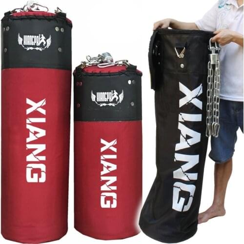 Punching Bag Maya Hide Leather 4FT UNFILLED MMA Boxing Punching Sandbag Muay Thai Kickboxing Training Boxing Bags