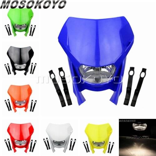 Dual Sport Motorcycles H4 12V/35W Front Headlight Fairing Dirt Bike Motocross Universal For Yamaha TTR250 TTR225 XT 225/350/660X