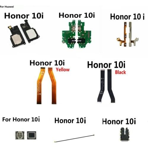 Loud Speaker Earpiece Charging Board Volume Buttons Flex Signal Flex Motherboard Flex Audio Flex For Huawei Honor 10i