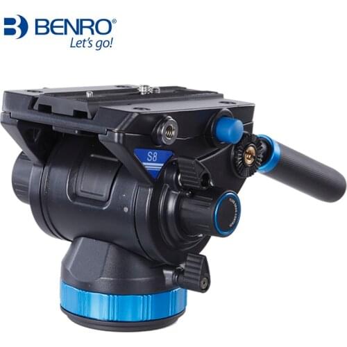 Benro S8 camera Video Heads Aluminum Hydraulic Head For Video Tripod For Bird Watching EU duty free