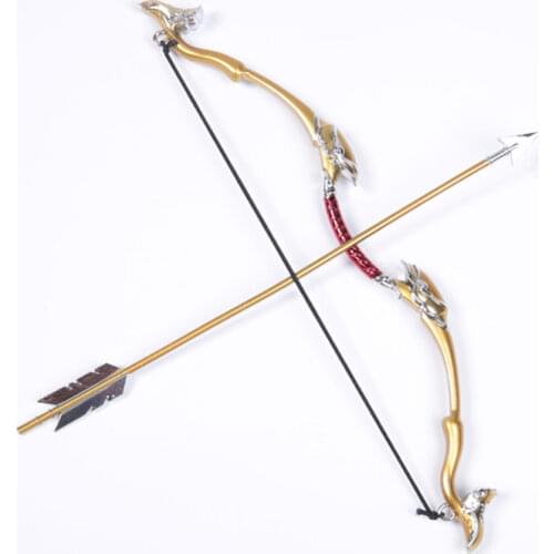 1/6 Ancient Doll Weapon Golden Bow And Arrow Model Metal Material Essential Collection