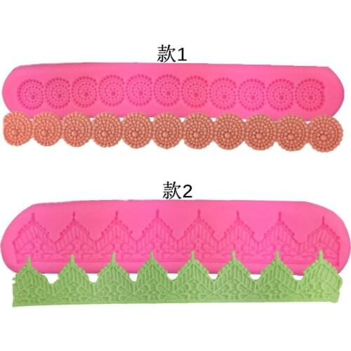 Lace cake lace shape decoration turned sugar baked chocolate silicone mold drop glue gypsum pendant mold