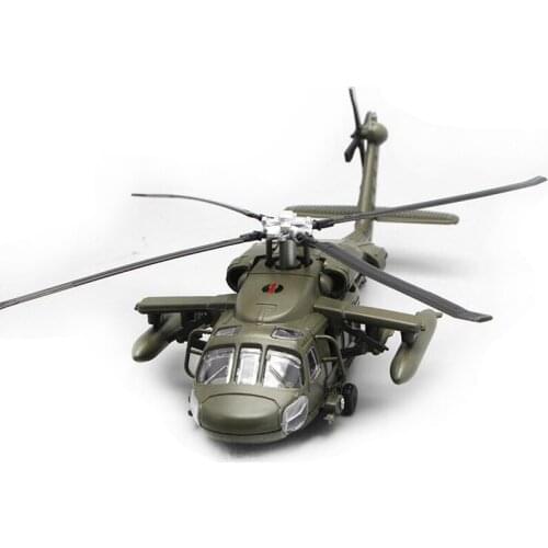 Alloy Diecast Armed Helicopter Fighter Model with Sound & Light Children Collection Graded Kids Toys