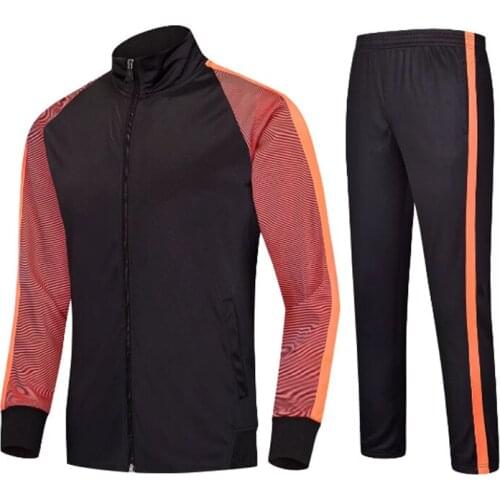 Hot Men Soccer Training Suits Kids Survetement Football Running Skinny Sports Pants Tracksuits Sportswear Set For Autumn Winter