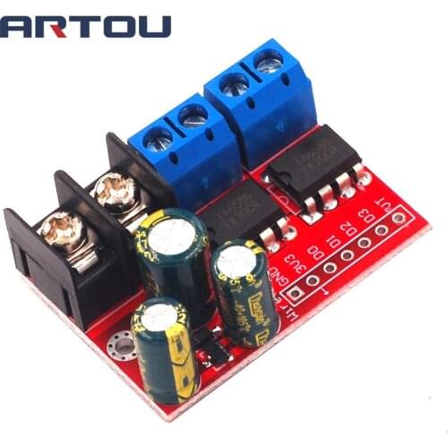 New 5A Dual DC Motor Drive Module Remote Control Voltage 3V-14V Reverse PWM Speed Regulation Double H Bridge Super L298N 5AD