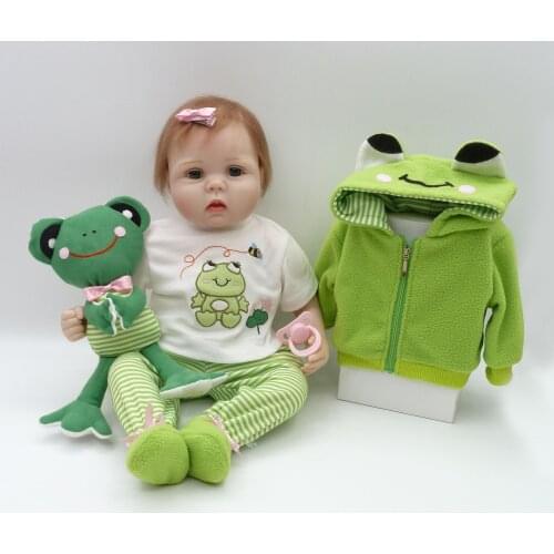 NPK Realtouch 55cm Silicone adora Lifelike Bonecas Baby newborn realistic magnetic pacifier bebes reborn dolls babies toy