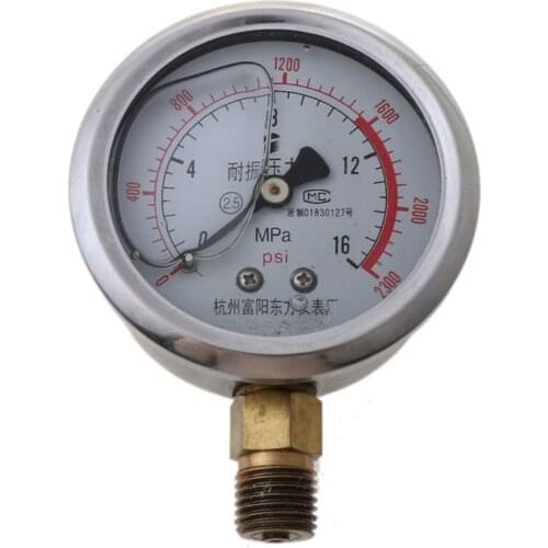 2021 New 0-60MPa Radial Iron Manometer High Accuracy Air Oil Water Hydraulic Pressure