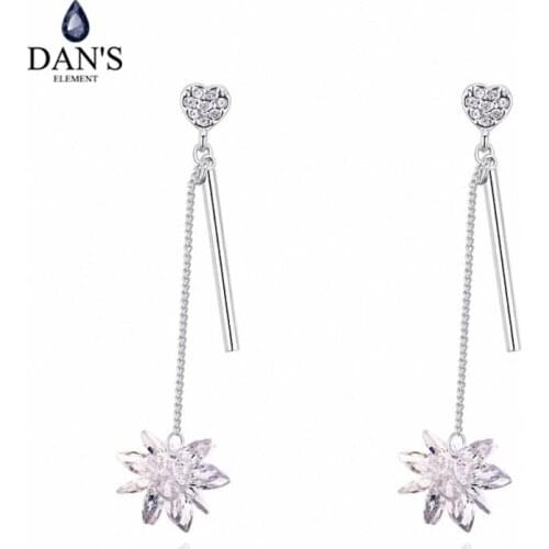 DANS ELEMENT 1 Colors Real Big Brand AAA Zirconia Micro Inlays Beetle Stud Earrings for Women Insect 130597