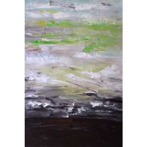 Modern Abstract Oil Paintings Avr0312 by Lisa Carney Canvas Art Painting Reproductions Vertical Hand Painted