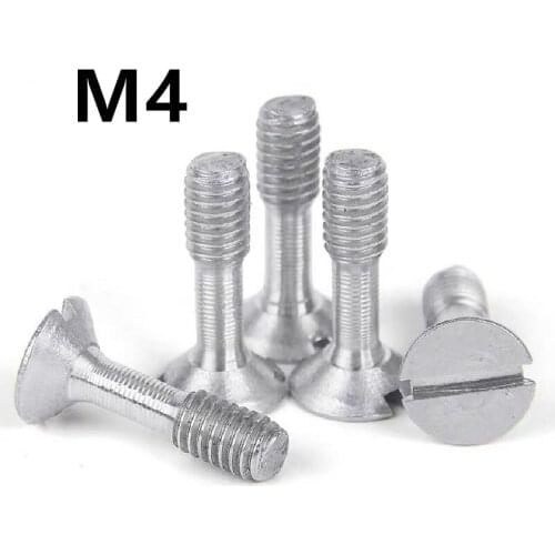 20PCS M4x10/12/14/16/20/25/30mm 304 stainless steel slotted flat head locking screw countersunk head anti-dropping screw