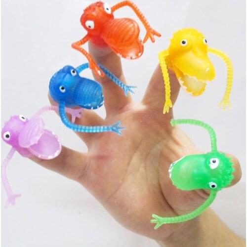 1 pcs Color Random Novel Plastic Finger Puppet Story Mini Dinosaur Toys With Small Finger Toys For Kids Children High Quality