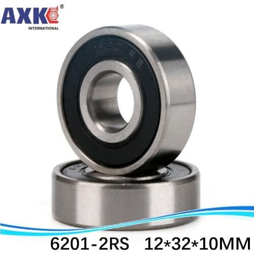 1pcs double Rubber sealing cover deep groove ball bearing 6201-2RS 12*32*10mm