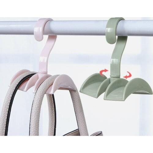 1pc Bag Storage Hook Closet Organizer Rod Hanger Bag Storage Purse Hanging Rack Holder Hook Household Products
