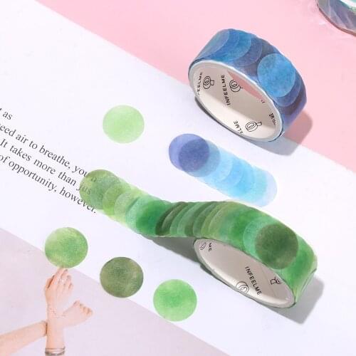 100Pcs/Roll Candy Paper Tape DIY Scrapbooking Decorative Stickers Hand Account Photo Decor Masking Tapes Stationery Stickers