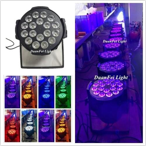 12 lot led dmx effect par rgbwa uv led colorful uplightings led rgbwa uv 6in1 par light 18x12w