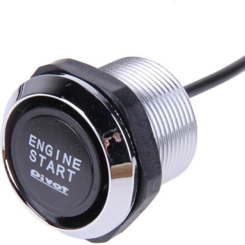 12V Car Vehicles Engine Start Button Kit Switch Ignition Universal Push Button Start Car-styling Blue Light Car High Quality HOT