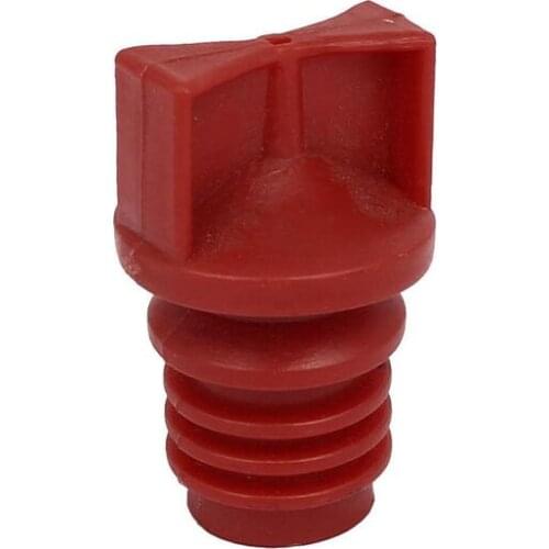 18mm Diameter Male Thread Plastic Oil Breather Cap Red for Air Compressor
